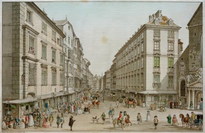 O Kohlmarkt em Viena de Carl Schütz
