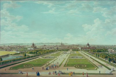Viena, vista do Belvedere Superior de Carl Schütz