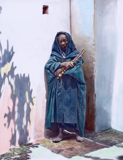 Marrocos, retrato de um mendigo, data da imagem: cerca de 1910. Arquivo Carl Simon de Carl Simon