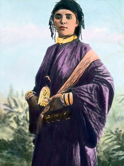Marrocos, retrato de uma jovem mulher, data da imagem: cerca de 1910. Arquivo Carl Simon de Carl Simon