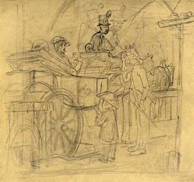 Viagem, meados do século XIX, c1924. de Carl Spitzweg