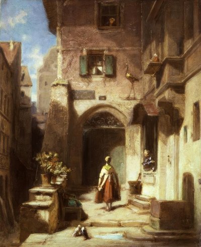 Na farmácia das cegonhas de Carl Spitzweg