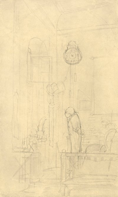 O amigo do cacto, meados do século XIX, c1924. de Carl Spitzweg