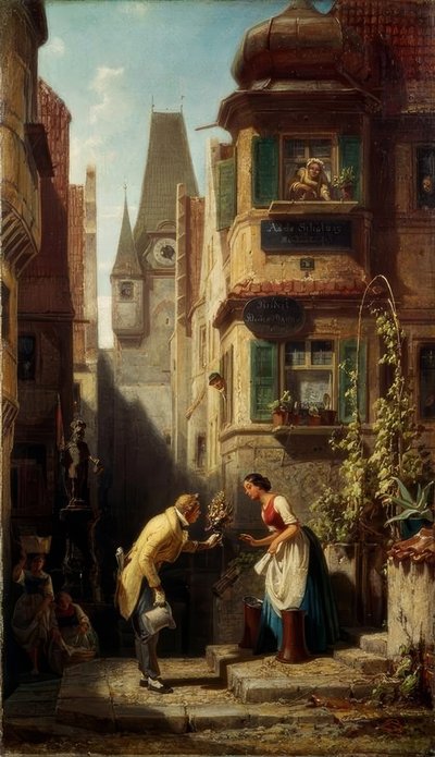 O eterno homem do casamento de Carl Spitzweg