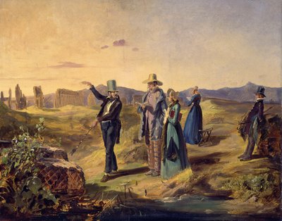 Ingleses na Campagna de Carl Spitzweg