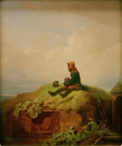 Era uma vez (A sentinela de tricô) de Carl Spitzweg
