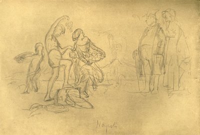 Estranhos na Itália, meados do final do século XIX, c1924. de Carl Spitzweg