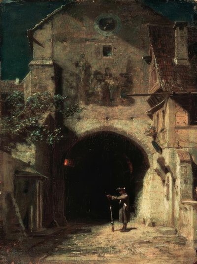 Sentinela bocejando de Carl Spitzweg