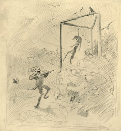 Galgenmusik, meados do final do século XIX, c1924. de Carl Spitzweg