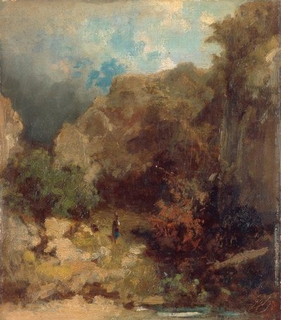 Menina na floresta de Carl Spitzweg
