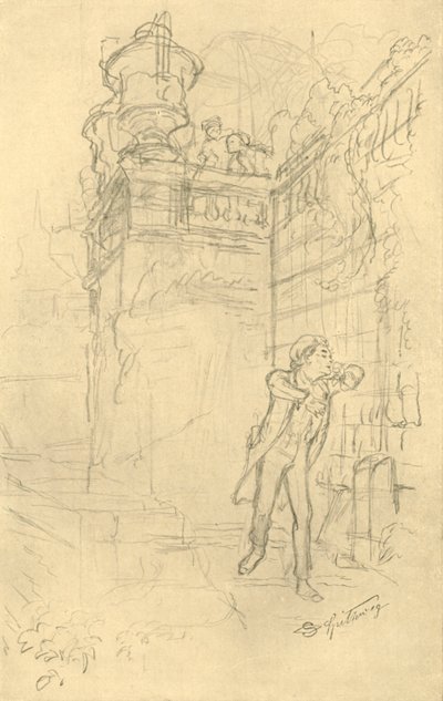 Malvolios Enkel, meados do século XIX, c1924. de Carl Spitzweg