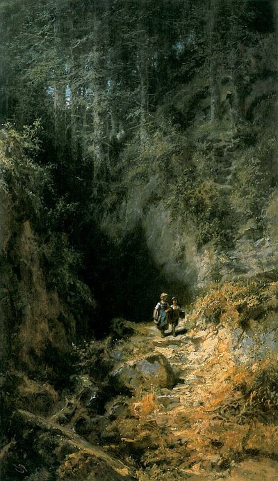 Alunos da floresta de Carl Spitzweg