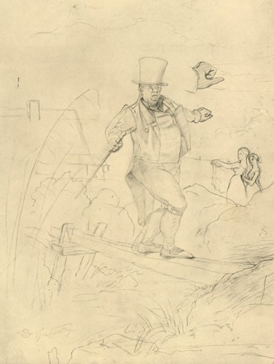 Passagem difícil, meados do final do século XIX, c1924. de Carl Spitzweg