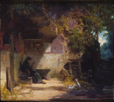 O Eremita em frente ao seu retiro de Carl Spitzweg