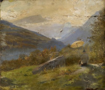 O pintor, c.1860 de Carl Spitzweg