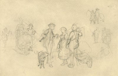 Encontro de Verabredetes, meados do século XIX, c1924. de Carl Spitzweg