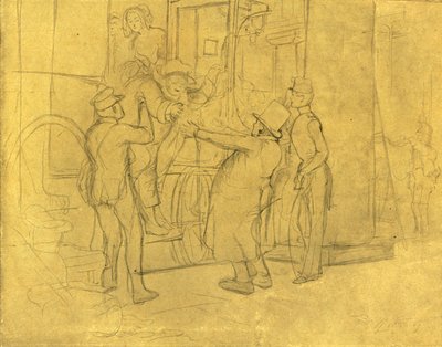 Bem-vindo, meados do século XIX, c1924. de Carl Spitzweg