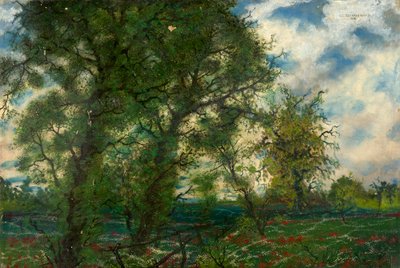 paisagem de primavera de Carl Strathmann