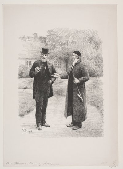 O padre e o professor da escola de Carl Thomsen