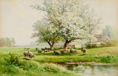 Paisagem pastoral de Carl Weber