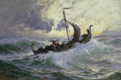 Leif Eriksson descobre a América de Carl Wilhelm Barth