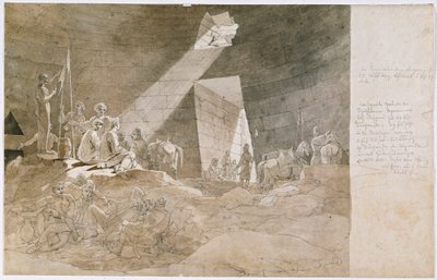 Combatentes da liberdade no chamado tesouro de Agamenon perto de Micenas de Carl Wilhelm Freiherr von Heideck
