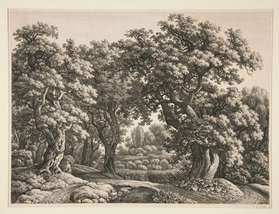 Paisagem Florestal de Carl Wilhelm Kolbe the elder