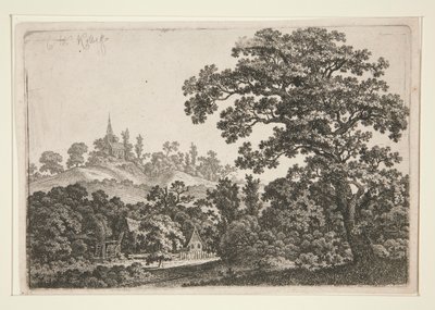 Paisagem com moinho de Carl Wilhelm Kolbe the elder