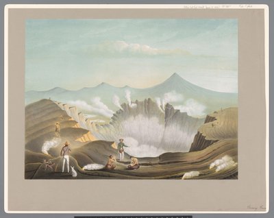 Vulcão Guntur em Java Ocidental de Carl Wilhelm Mieling (possibly)