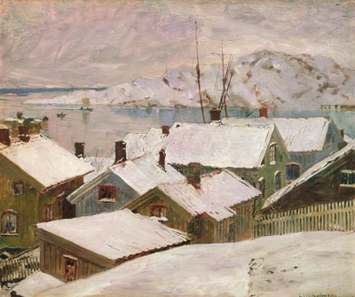 Fiskebackskil no inverno de 1899 de Carl Wilhelm Wilhelmson