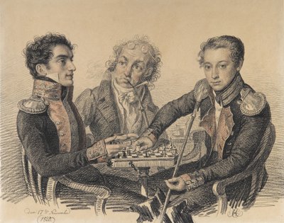 Conde Zakhar Semjonovich Kherkheulidze 1797-1856, Barão Alexei Ivanovich Cherkasov 1799-1855. de Carl von Hampeln