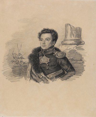 Retrato de AP Butovsky, entre 1817 e 1826. de Carl von Hampeln
