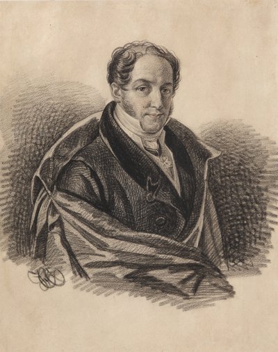 Retrato de Alexander Ivanovich Lorer 1779-1824, década de 1820. de Carl von Hampeln