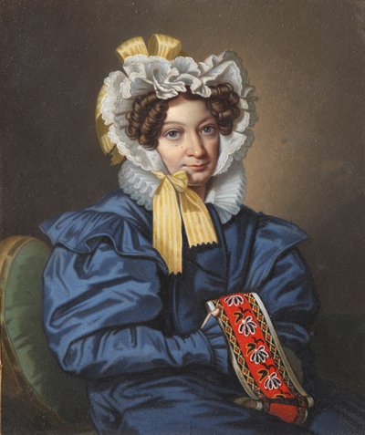 Retrato da condessa AM Golitsyna, década de 1830. de Carl von Hampeln