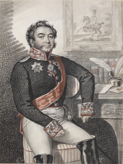Retrato de Fyodor Petrovich Opochinin 1779-1852, 1826. de Carl von Hampeln