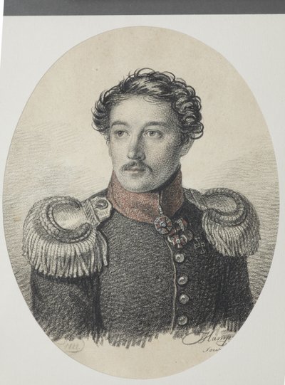 Retrato de Nikolay Vasilyevich Khvostov 1793-1837, 1822. de Carl von Hampeln
