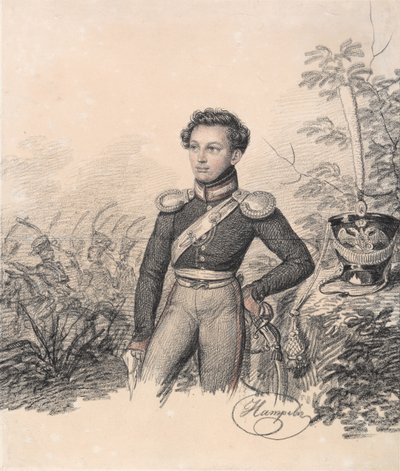 Retrato de Pavel Kotlubitsky, final da década de 1810. de Carl von Hampeln