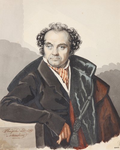 Retrato de Sergey Dmitryevich Lvov 1781-1857, década de 1820. de Carl von Hampeln