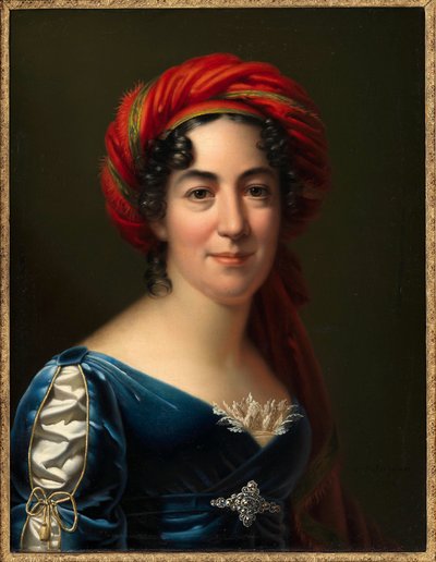 Retrato da escritora Caroline Pichler 1769-1843, 1818. de Carl von Sales