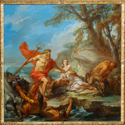 Neptuno e Amymone. Em direção a ... de Carle Vanloo
