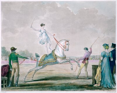 Exercícios do cavalo de circo, c1818-1836 de Carle Vernet