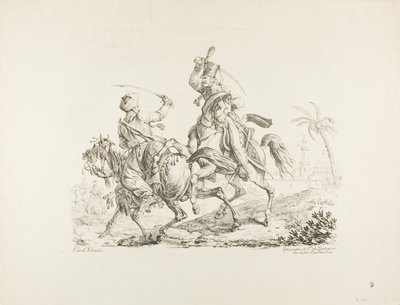 Hussard matando um mameluco com um sabre de Carle Vernet
