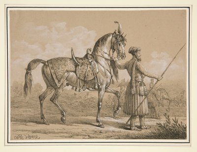Mameluco e Cavalo Árabe de Carle Vernet