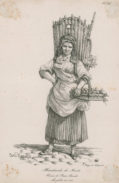 Comerciante de frutas de Carle Vernet