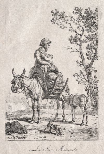 Cuidado materno. de Carle Vernet