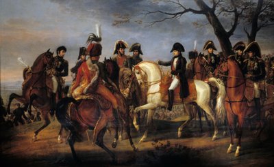 Napoleão deu a ordem antes da Batalha de Austerlitz em 2 de dezembro de Carle Vernet