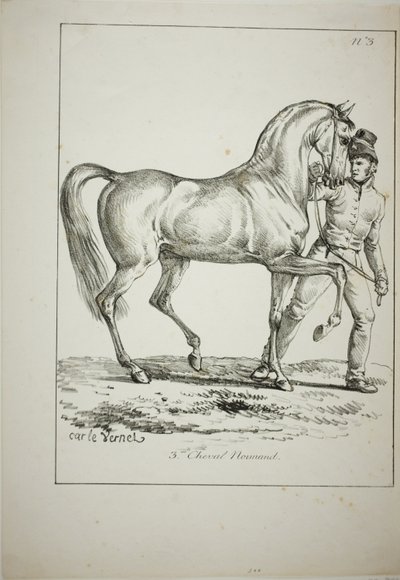 Guarda Real, Norman Cavalier, não em traje completo, e Cavalo, No. 3 de Carle Vernet