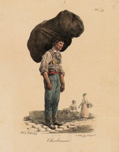 O carvoeiro de "Les Cris de Paris de Carle Vernet