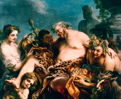 Silenus bêbado, 1747. de Carle van Loo