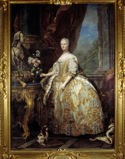 Retrato da rainha Retrato da rainha Mary Lescszinska, rainha da França de Carle van Loo